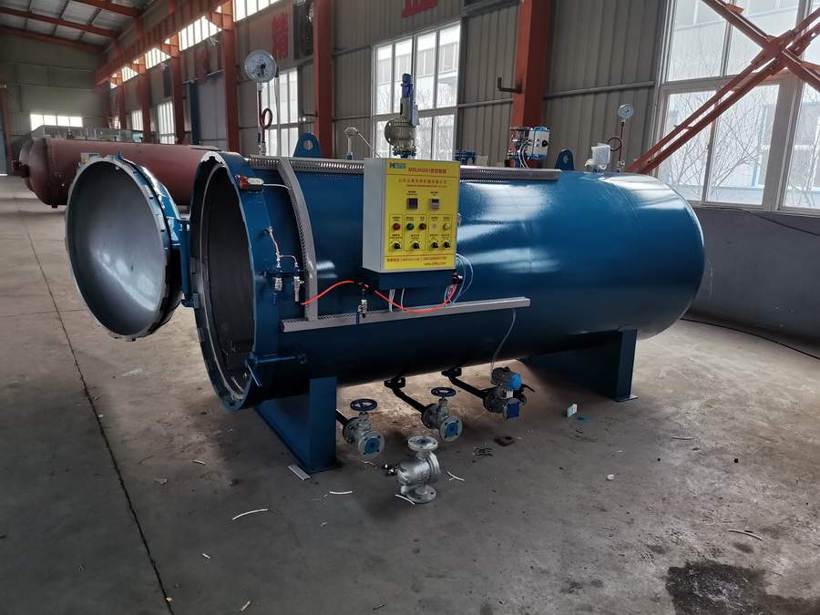 眾泰同澤機械2020年1月德州客戶 1500-3000MM膠管蒸汽硫化罐發貨